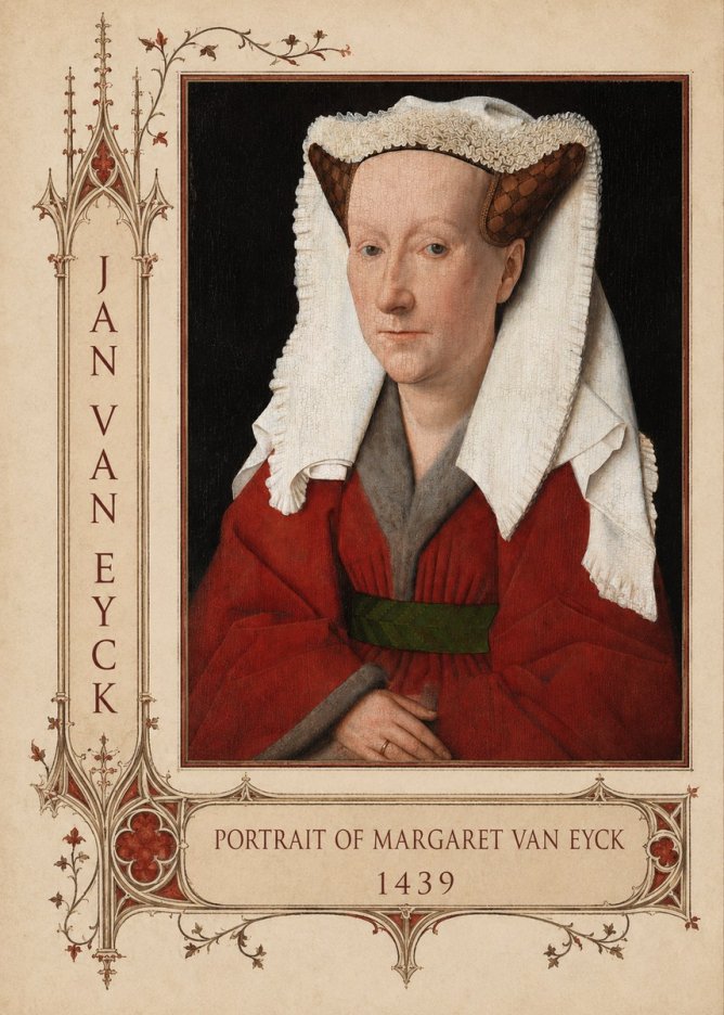 Jan van Eyck Portrait of Margaret Van Eyck II No2 - Plakát