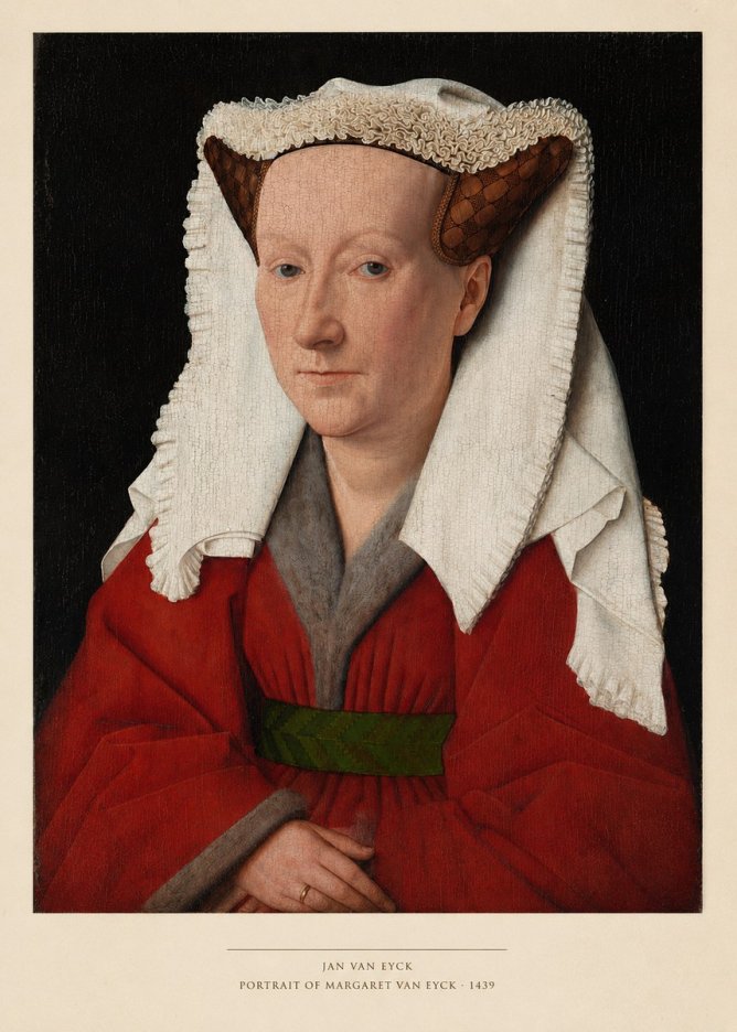 Jan van Eyck Portrait of Margaret Van Eyck II No4 - Plakát