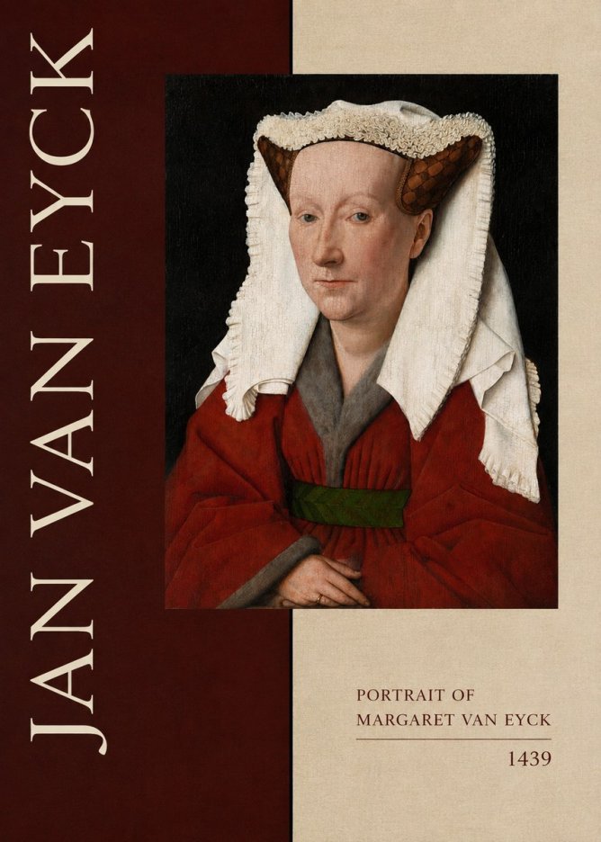 Jan van Eyck Portrait of Margaret Van Eyck II No5 - Plakát
