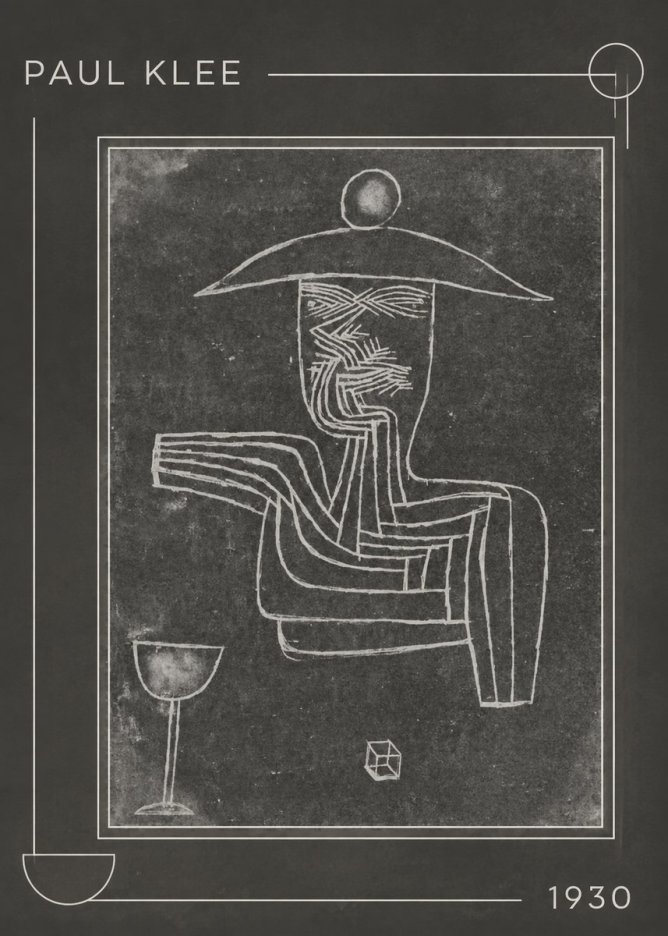 Paul Klee Figure of a Seer No1 - Plakát
