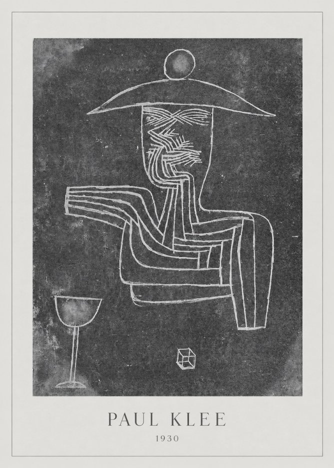 Paul Klee Figure of a Seer No3 - Plakát