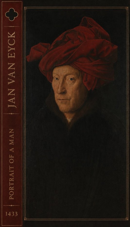 Jan van Eyck Portrait of a Man II No2 - Plakát