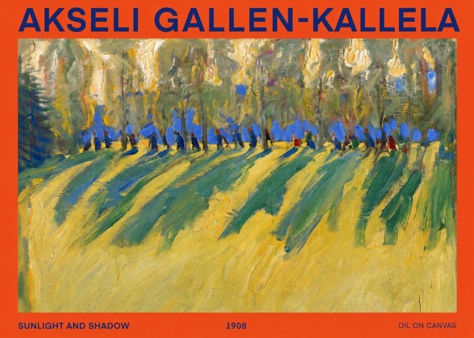 Akseli Gallen-Kallela Sunlit Field and Trees No3 - Plakát