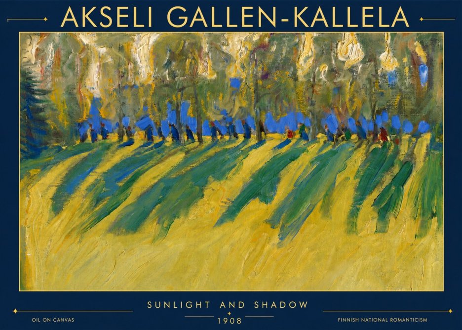 Akseli Gallen-Kallela Sunlit Field and Trees No5 - Plakát