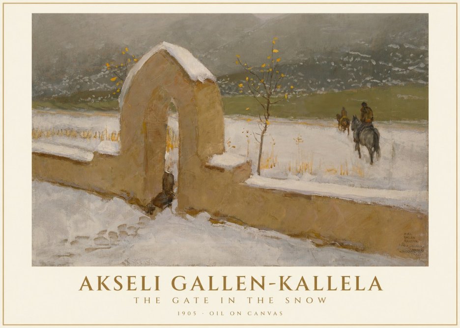 Akseli Gallen-Kallela The Gate in the Snow No1 - Plakát