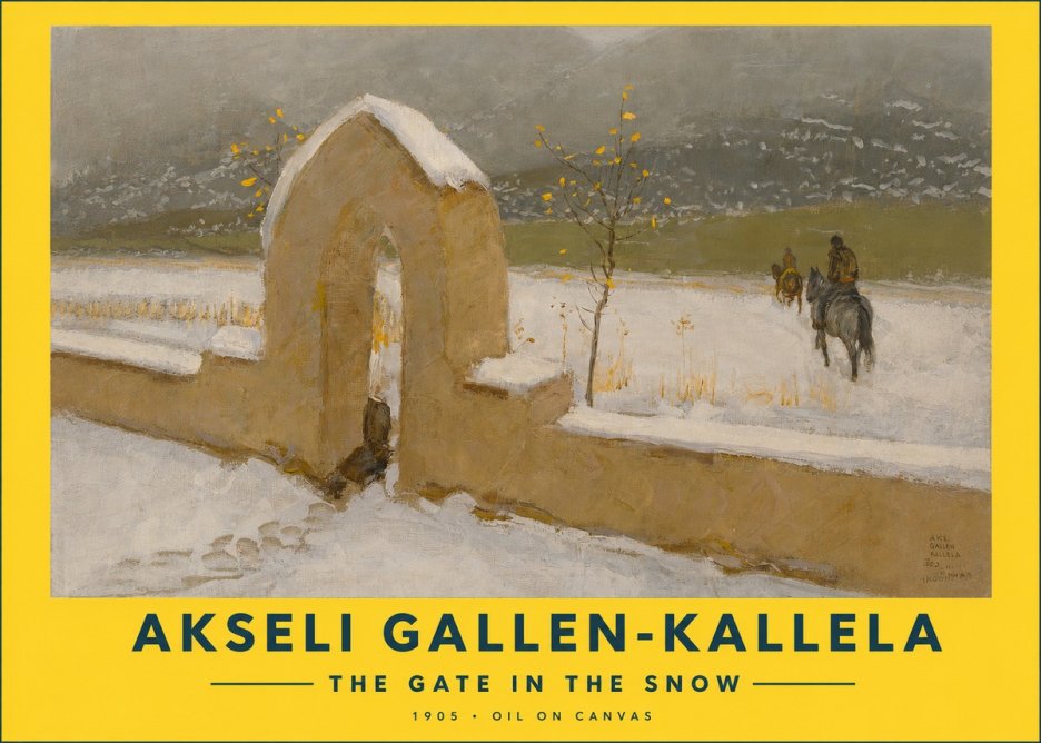 Akseli Gallen-Kallela The Gate in the Snow No2 - Plakát