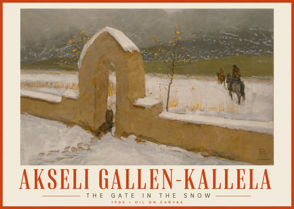 Akseli Gallen-Kallela The Gate in the Snow No4 - Plakát