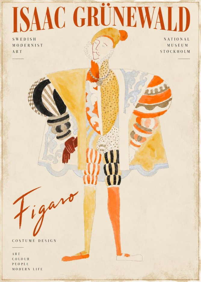 Isaac Grünewald Figaro I No6 - Plakát