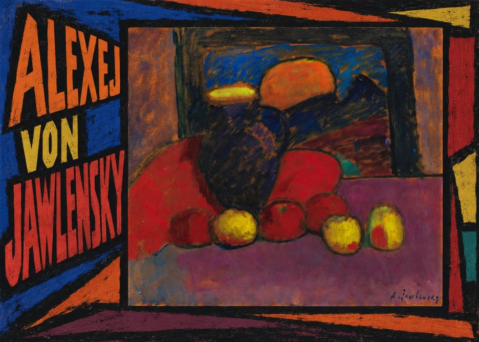Alexej von Jawlensky Still Life with Vase and Fruit No3 - Plakát