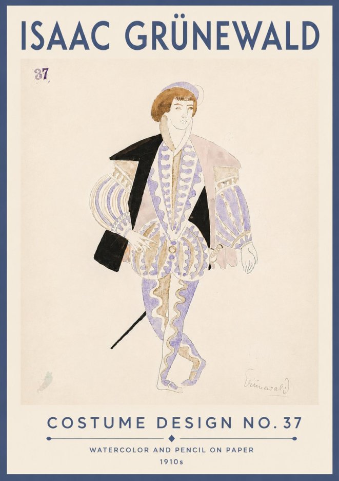 Isaac Grünewald Costume Design No. 37 No6 - Plakát