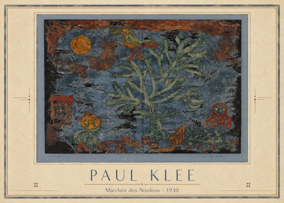 Paul Klee Märchen Des Nordens No4 - Plakát