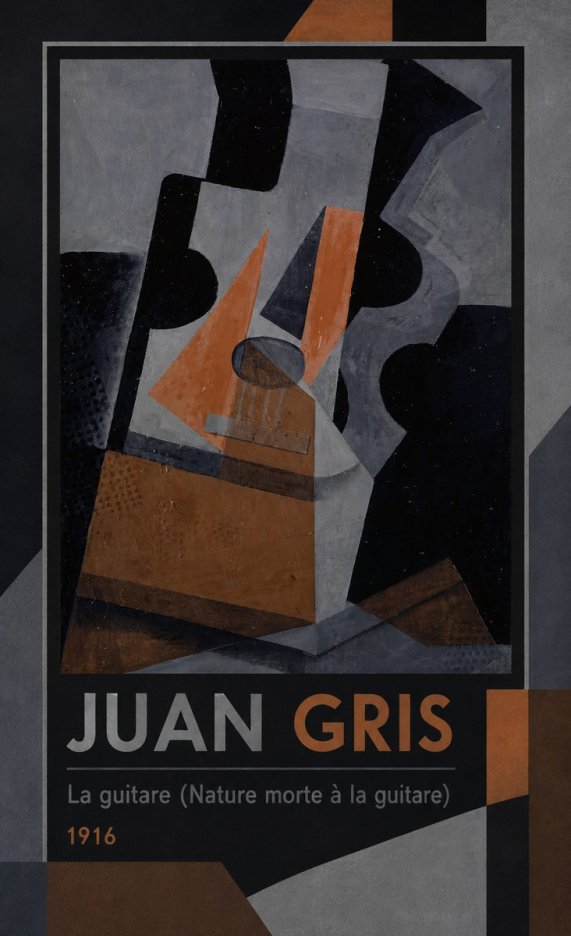 Juan Gris La Guitare (Nature Morte À La Guitare) No1 - Plakát