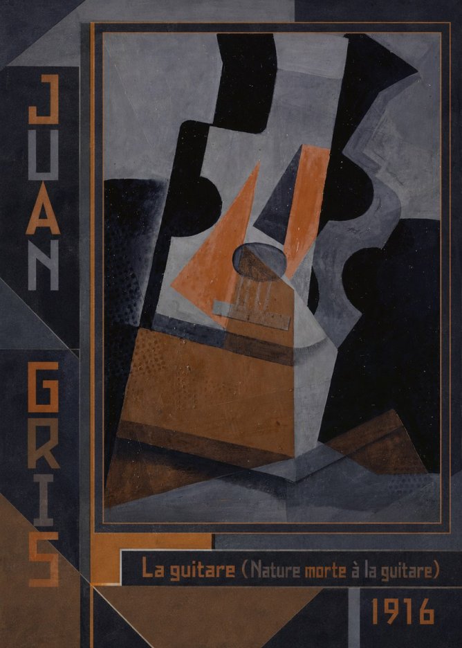 Juan Gris La Guitare (Nature Morte À La Guitare) No2 - Plakát