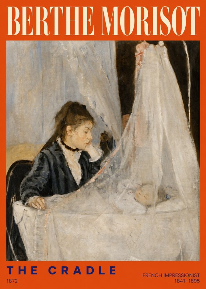 Berthe Morisot The Cradle No2 - Plakát