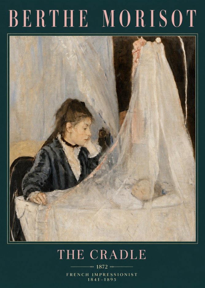 Berthe Morisot The Cradle No3 - Plakát
