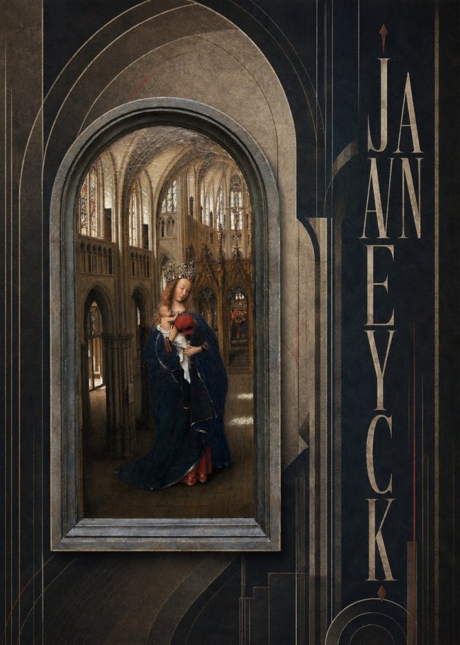 Jan van Eyck Madonna in the Church II No3 - Plakát