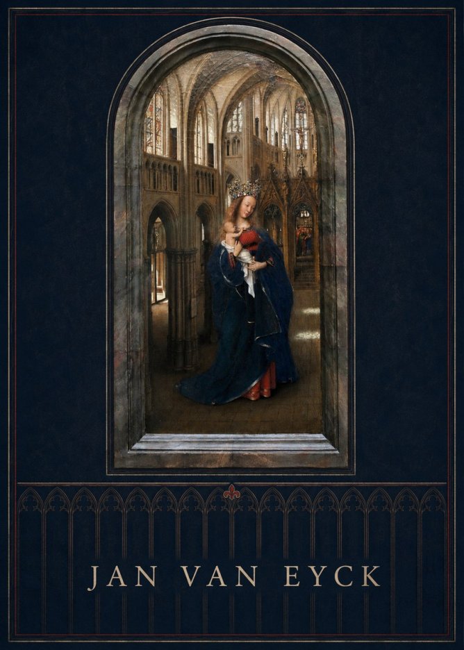 Jan van Eyck Madonna in the Church II No5 - Plakát