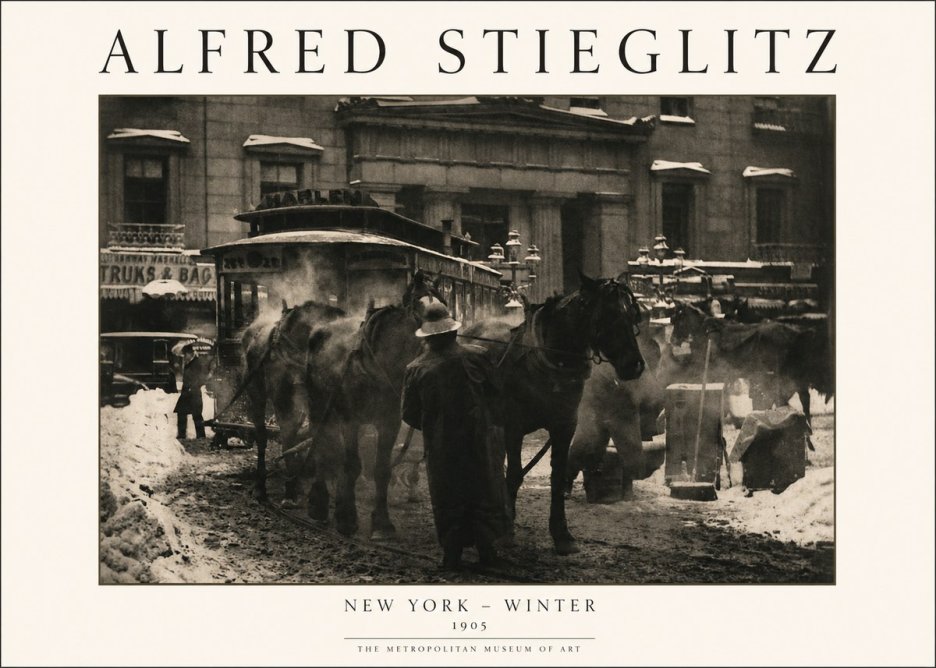 Alfred Stieglitz New York - Winter No1 - Plakát