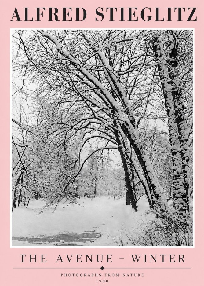 Alfred Stieglitz The Avenue – Winter No4 - Plakát