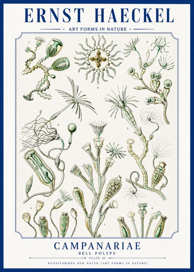 Ernst Haeckel Campanariae – Bell Polyps No3 - Plakát