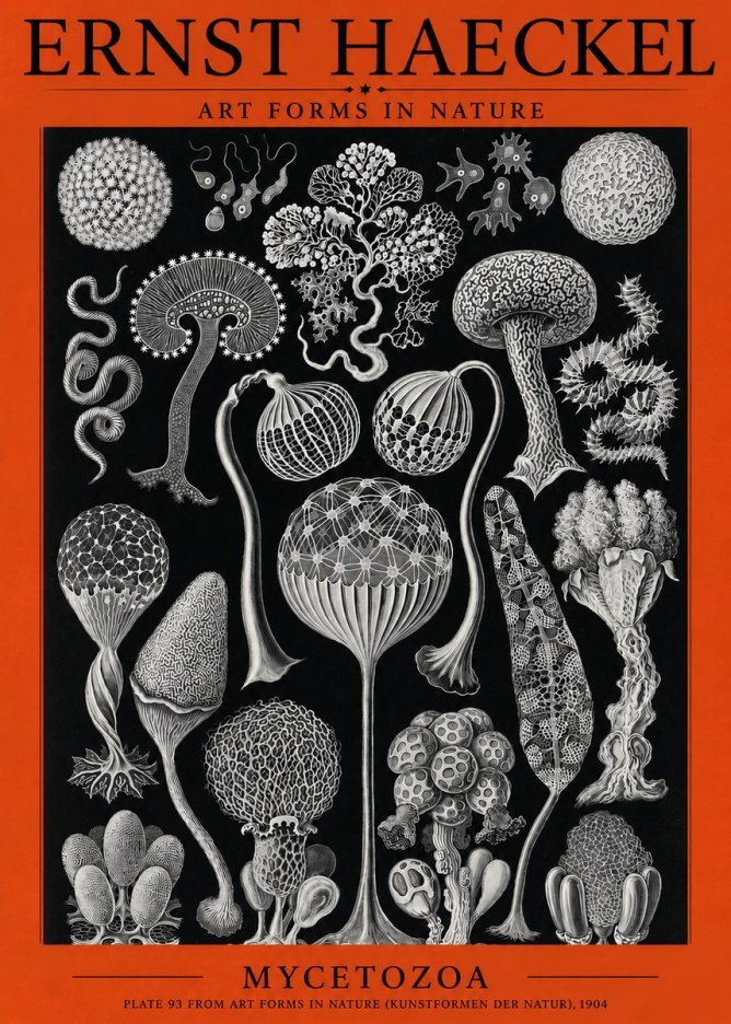 Ernst Haeckel Mycetozoa No3 - Plakát