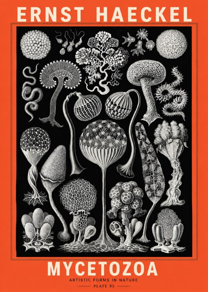 Ernst Haeckel Mycetozoa No5 - Plakát