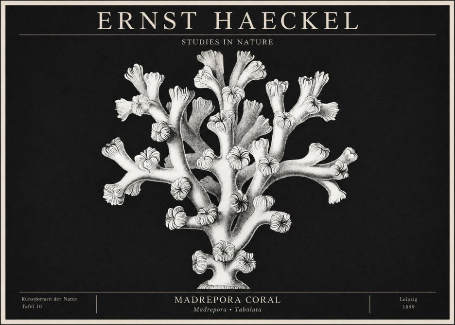 Ernst Haeckel Corallium Rubrum I No2 - Plakát