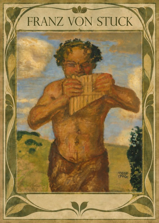 Franz von Stuck Faun No5 - Plakát