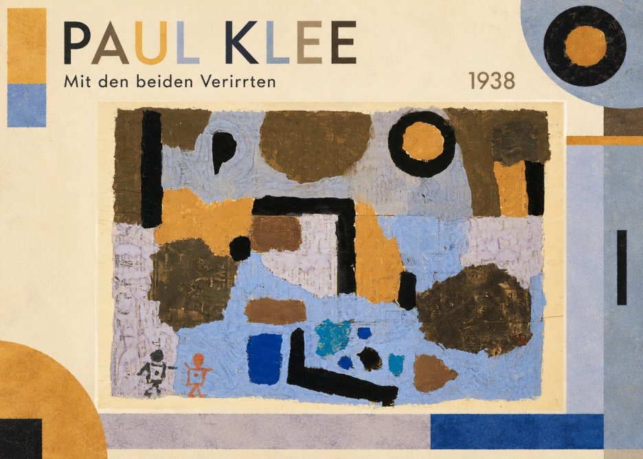 Paul Klee Mit Den Beiden Verirrten No1 - Plakát