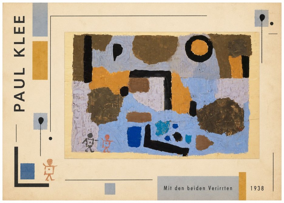 Paul Klee Mit Den Beiden Verirrten No2 - Plakát
