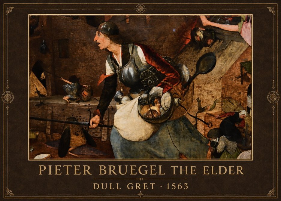 Pieter Bruegel Dull Gret II No1 - Plakát