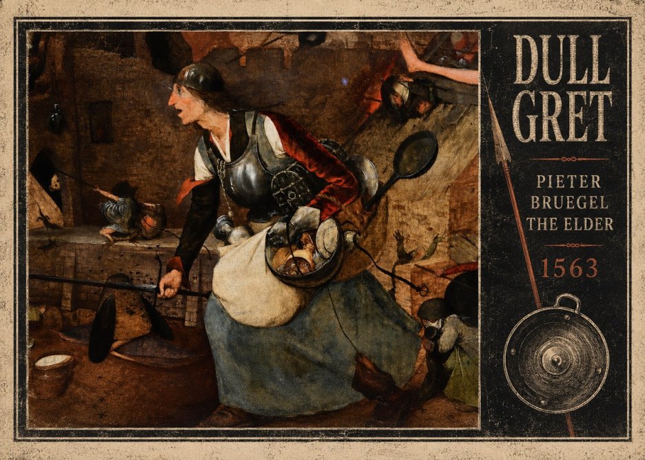 Pieter Bruegel Dull Gret II No4 - Plakát
