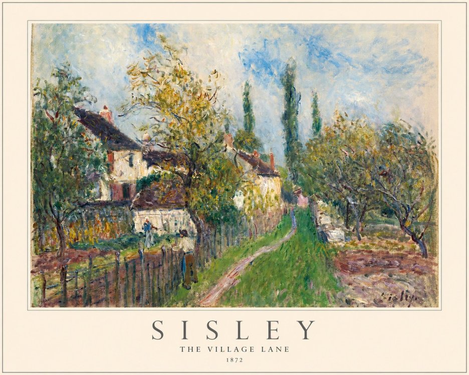 Sisley The Village Lane No1 - Plakát