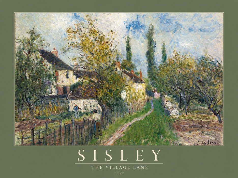 Sisley The Village Lane No2 - Plakát