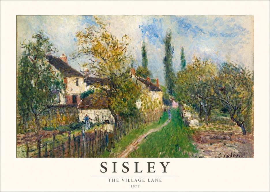 Sisley The Village Lane No3 - Plakát