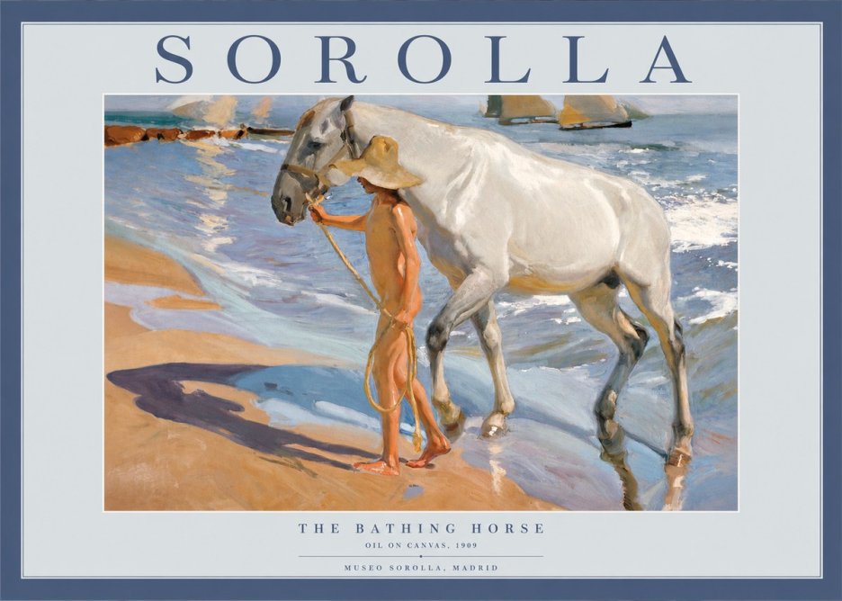 Sorolla The Bathing Horse No2 - Plakát