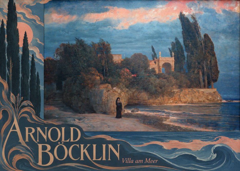 Arnold Böcklin Villa Am Meer No6 - Plakát