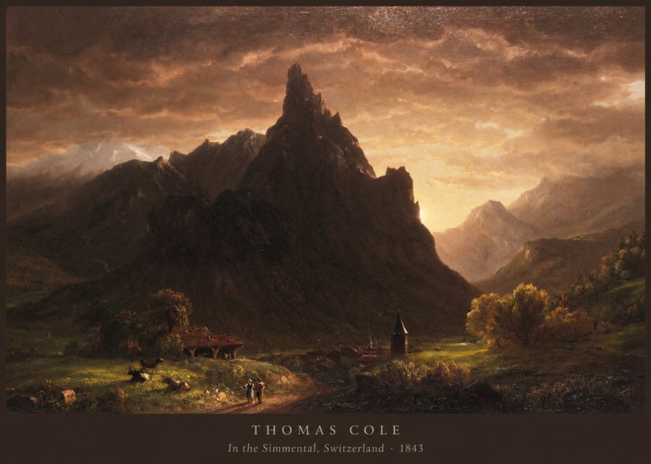 Thomas Cole In the Simmental, Switzerland No6 - Plakát