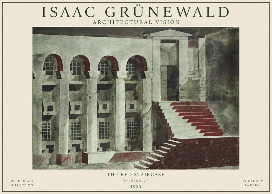 Isaac Grünewald The Steps of Silence No2 - Plakát