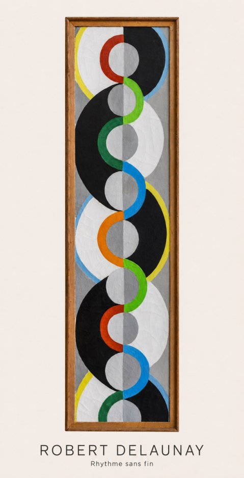 Robert Delaunay Rythme Sans Fin II No6 - Plakát