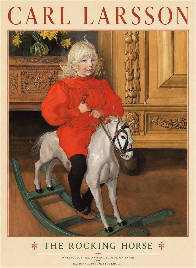 Carl Larsson The Rocking Horse No1 - Plakát