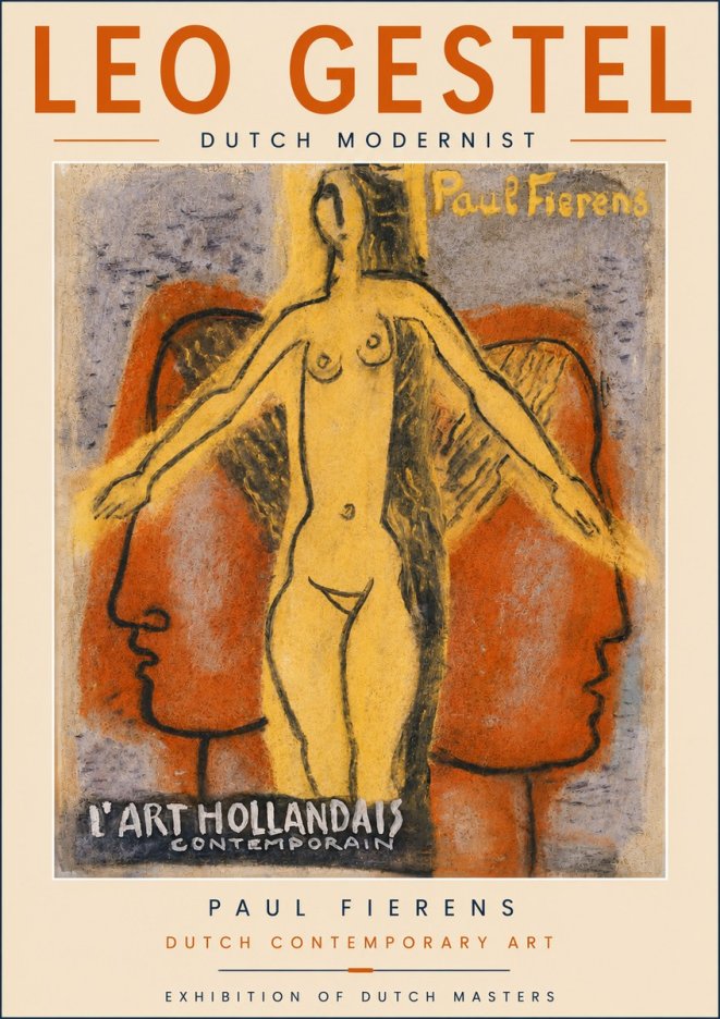 Leo Gestel L'art Hollandais Contemporain I No5 - Plakát