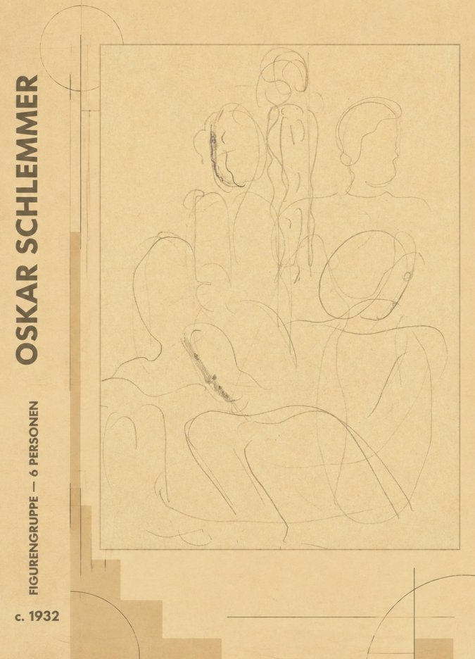 Oskar Schlemmer Figurengruppe - 6 Personen No5 - Plakát