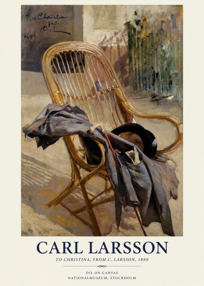 Carl Larsson To Christina, from C. Larsson, 1889 No1 - Plakát