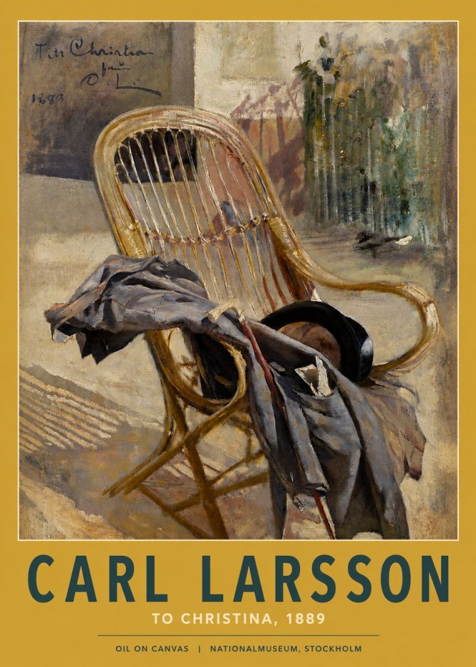 Carl Larsson To Christina, from C. Larsson, 1889 No3 - Plakát