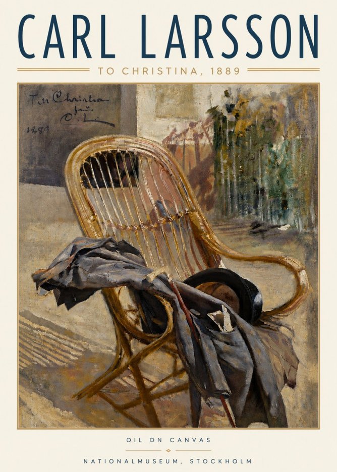 Carl Larsson To Christina, from C. Larsson, 1889 No4 - Plakát