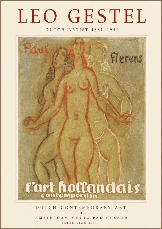 Leo Gestel L'art Hollandais Contemporain II No1 - Plakát