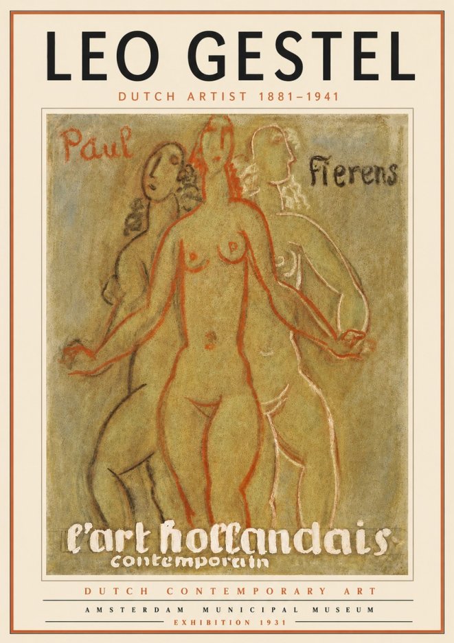 Leo Gestel L'art Hollandais Contemporain II No5 - Plakát