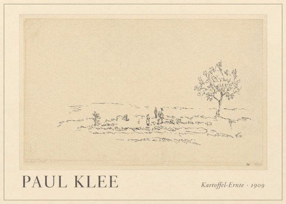 Paul Klee Kartoffel-ernte No1 - Plakát
