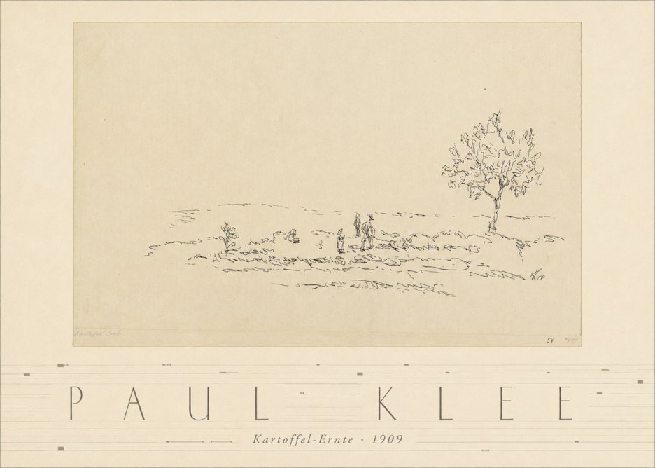 Paul Klee Kartoffel-ernte No3 - Plakát